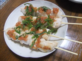 鶏ささみ焼鳥さっぱり梅肉のせ